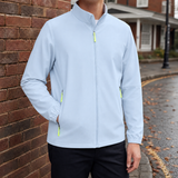Harlan Stand Collar Jacket - Light Blue