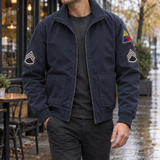 Knox Aviator Jacket - Dark Blue