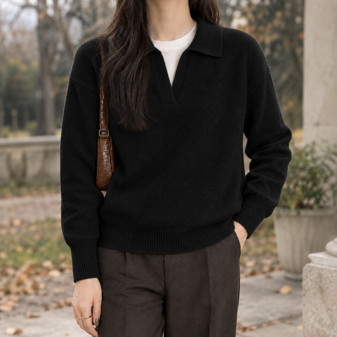 Lauren Polo Sweater - Black