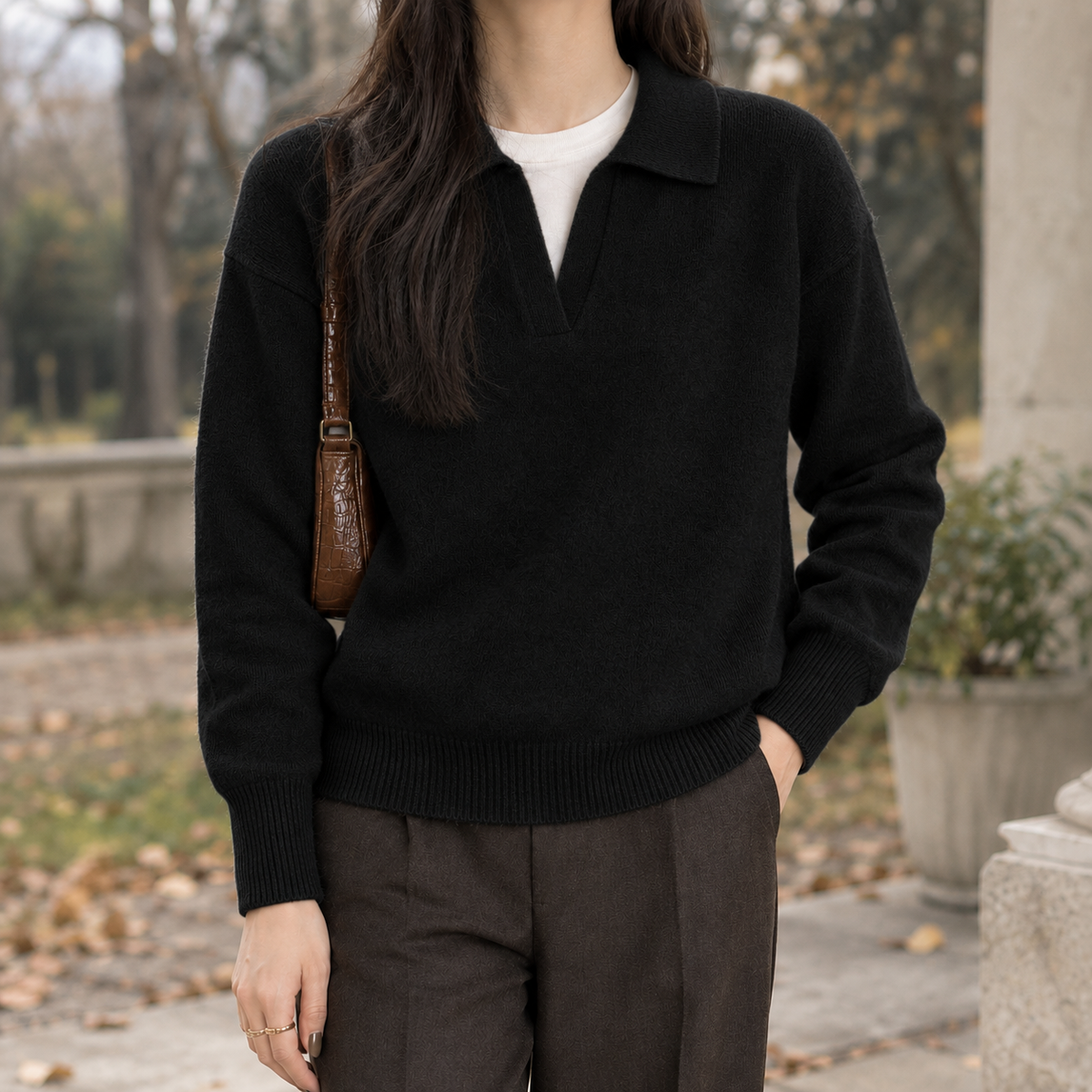 Lauren Polo Sweater - Black