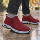 Casentino Warm Lined Ankle Boots - Burgundy