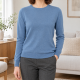 Giulia Crewneck Sweater - Haze Blue